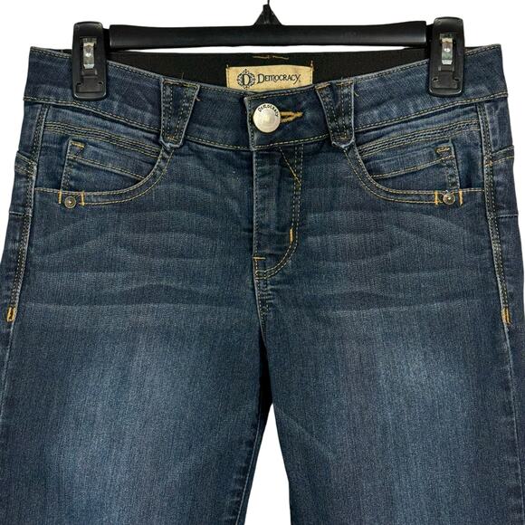 Democracy SZ 2 “Ab”solution Skinny Jeans Low-Rise Stretch Pockets Medium Wash - Picture 2 of 8